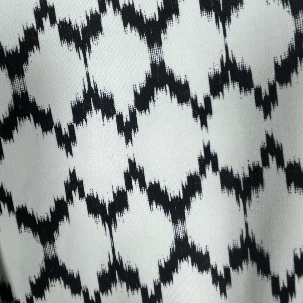 Ivanka Trump Women's Black & White Short Sleeve Blouse Medium Business Casual! - Picture 4 of 5